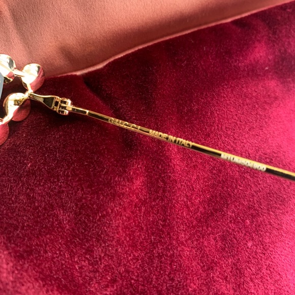 Auth.GUCCI HOLLYWOOD 60 Crystals cat Optical glasses - Picture 6 of 13